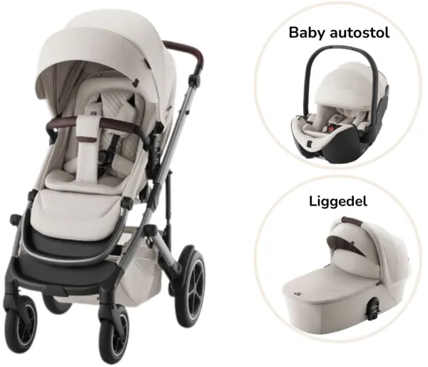 Smile 5Z Lux Kinderwagen inkl. Autositz - Soft Taupe